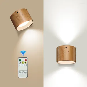 Muurlamp touch touch externe bediening LED oplaadbare qall batterij aangedreven draadloze sconces licht met USB -opladen