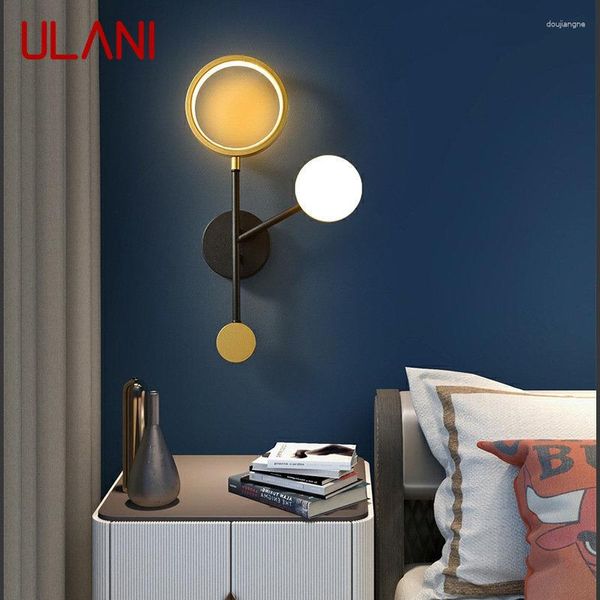 Lámpara de pared ULANI, lámparas modernas LED, diseño creativo Simple, candelabro de aluminio Vintage, luces para el hogar, sala de estar, dormitorio, decorativas