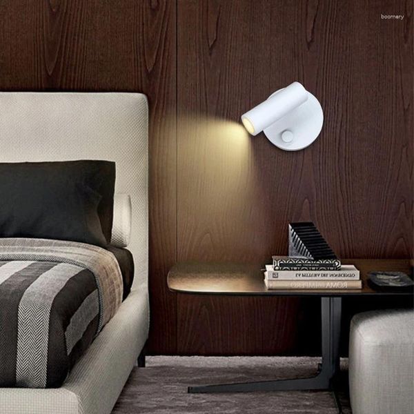 Lámpara de pared USB Inalámbrica Noche LED Luz recargable Lámparas de atenuación táctil magnéticas para el pasillo del dormitorio de la cabecera