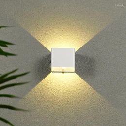 Lámpara de pared USB Recargable Luz LED Sensor de inducción humana Noche inalámbrica para cabecera Dormitorio Pasillo