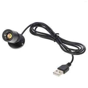 Lámpara de pared USB Small Spotlight Indoor debajo del gabinete LED Jewelry Display Aluminium Aleado USB Polentado