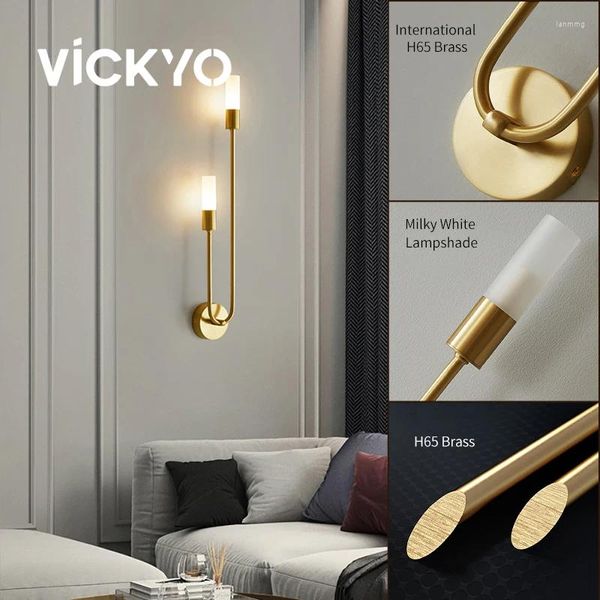 Lampe murale Vickyo Nordic Creative LED Interior Lightture Decor Home Decor For Salon Room Wathroom Éclairage