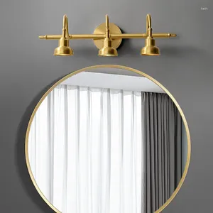 Applique murale LED Vintage pour miroir de salle de bains, 2/4 têtes, en Bronze, pour chambre à coucher, éclairage avant de maquillage, éclairage d'intérieur pour la maison