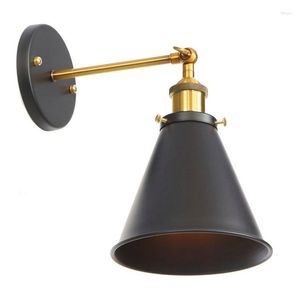 Candeeiro de Parede Vintage Preto Arandela Nicho De Parede Penteadeira Camarim Luminárias de Casa de Banho Braço oscilante Luz