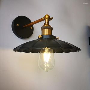 Wall Lamp Vintage E27 Base Industrial Sconces Licht voor binnenverlichting Verstelbaar Retro Loft Slaapkamer Home Decor