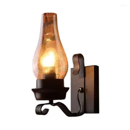 Lampe murale vintage industriel rétro lumineux poulie poulie applique intérieure pour balcon couloir les lumières de l'allée