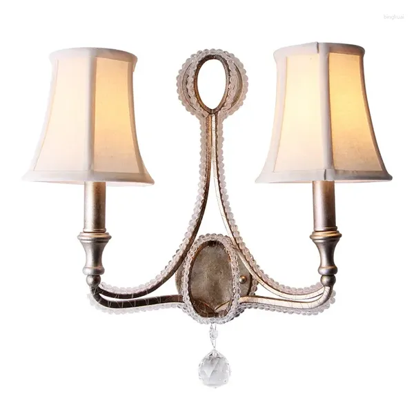 Lampe murale lampes vintage Crystal Retro Chalons de chambre