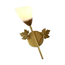 Lámpara de pared Lámpara de montaje vintage Accesorio de flores Lámpara de noche LED nórdica individual para decoración del hogar