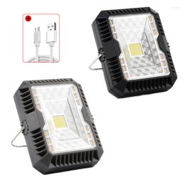 Lámpara de pared impermeable LED luz de Camping 3 modos Solar USB recargable tienda portátil de emergencia para senderismo al aire libre jardín