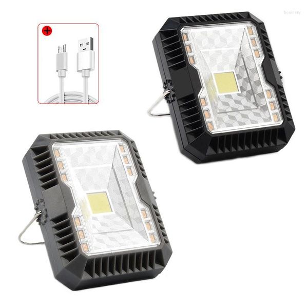 Lampe murale LED étanche pour Camping, 3 Modes d'éclairage solaire, Rechargeable par USB, Portable, pour tente, d'urgence, pour randonnée en plein air, jardin