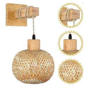 Applique murale en bois pour garde-manger, luminaire rustique pour salle de bain, ferme, style japonais, applique d'intérieur Bro