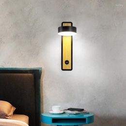 Muurlamp ZK50 indoor moderne minimalistische woonkamer trap el slaapkamer persoonlijkheid creatief roterend bedide