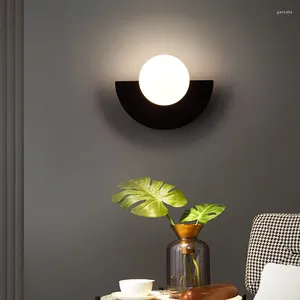 Wandlamp ZK50 Nordic LED Slaapkamer Nachtkastje Eenvoudige Kleur Creatieve Woonkamer Gangpad Gang Studie Binnenverlichting 20 16 cm