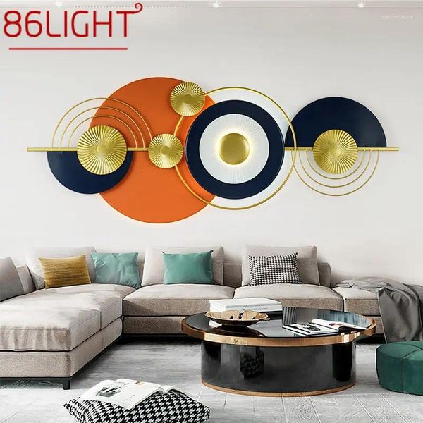 Lampes murales 86light contemporain photo lampe luxe créatif fond applique LED pour la maison salon chambre décor