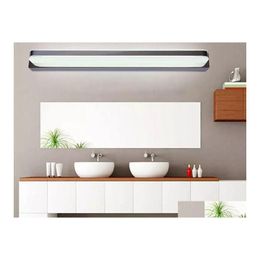 Lampes murales 9W 14W 16W 24W 30W Led Mirror Light Ac 90265V Moderne Cosmétique Acrylique Lampe Salle De Bains Éclairage Étanche Antibuée Pour Drop Otrl7