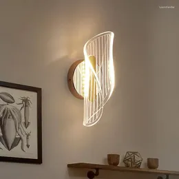 Lampes murales acrylique lampe à LED éclairage intérieur pour la maison salle de bain El salon décoration chevet lit luxueux lumière moderne