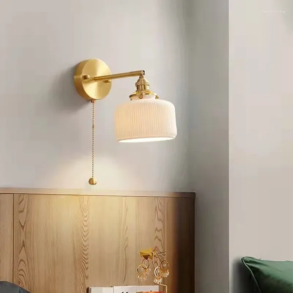 Lámparas de pared Iluminación de baño antigua Lámpara montada Luz de vanidad Lámpara de cuello de cisne Lámpara LED moderna Interruptor azul