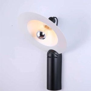 Wandlampen Zwarte SCONCE MOETEN LAMP BLAUW LICHT SWOOP ARM GOOSECK LED -APPLIEK