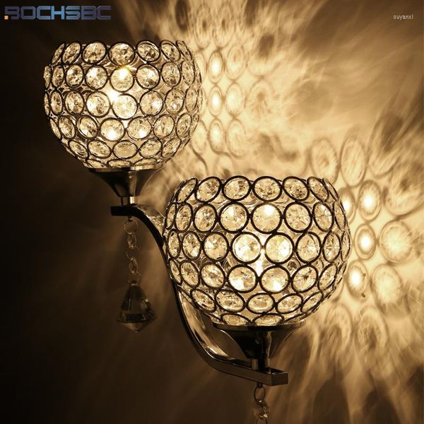 Appliques BOCHSBC Lampe Creux Lotus Feuille D'or Rétro-Éclairage Décor À La Maison Miroir Lumière Libellule En Céramique Nordique Moderne Créativité Éclairage