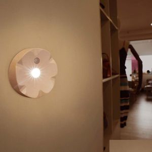 Wandlampen Brelong Led-lichtregeling Menselijk lichaam Inductie Nacht Binnenmuur met bewegingssensor Drop Delivery Lights Verlichting Binnen Li Dhs9B