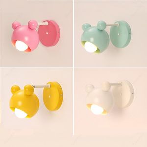 Wandlampen kleurrijke muislamp moderne cartoon sconce verlichtingsarmaturen slaapkamer huisdecor kinderen kinderkamer led indoor