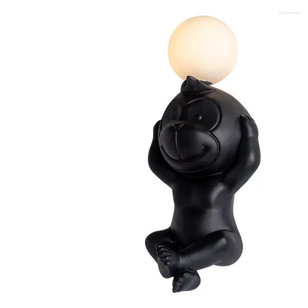 Lámparas de pared Lindo Mono Oso Ratón Luz de la habitación para niños con bombilla G4 Accesorio de muñeca de resina para decoración de niños LED