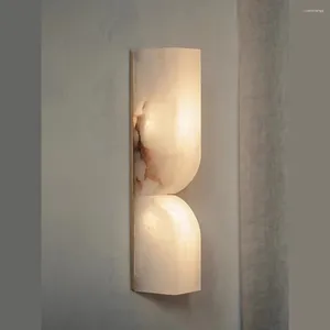 Wandlampen Design Marmeren lichten Goud applique Murale AC110V 220V LED voor woonkamer en slaapkamer