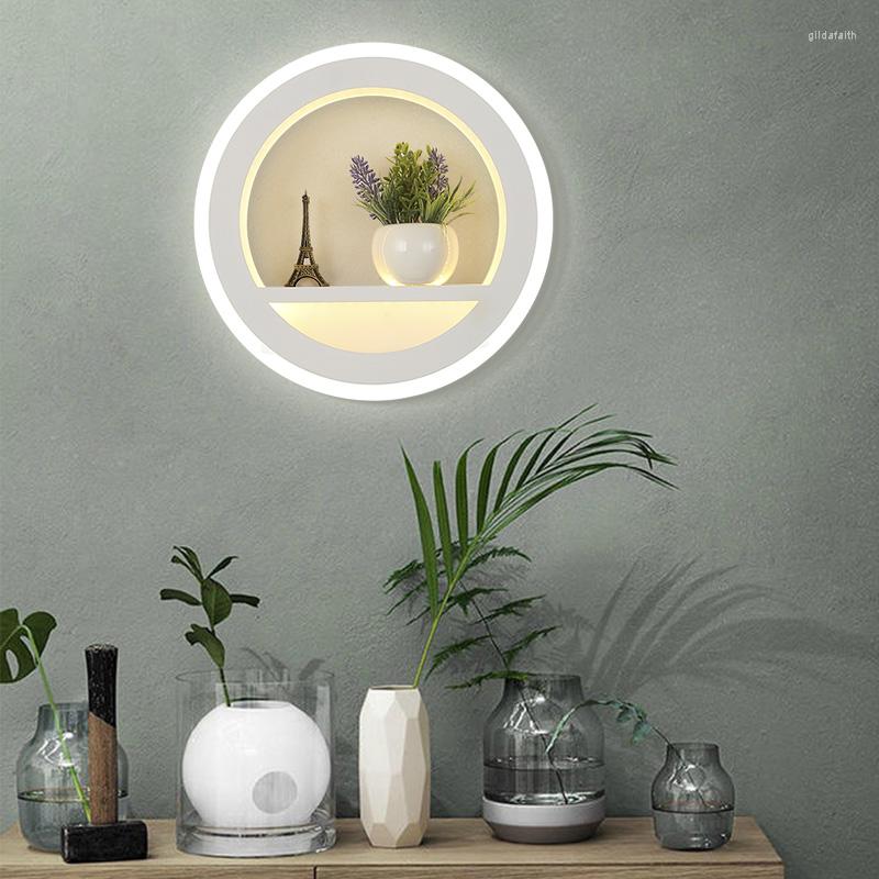 Vägglampor Dimble Light With Flower Tower AC220V Segment 2.4G RF Remote Control LED för sovrummet vardagsrum