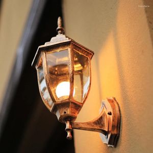 Wandlampen Europese buiten aluminium lamp E27 Led waterdicht voor El Aisle Corridor Garden Villa Street Park