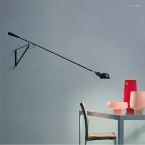 Wandlampen voor woonkamer slaapkamer studeren huisverlichting industriële antieke vintage zwarte e27 zwenkarm arne jacobsen lamp