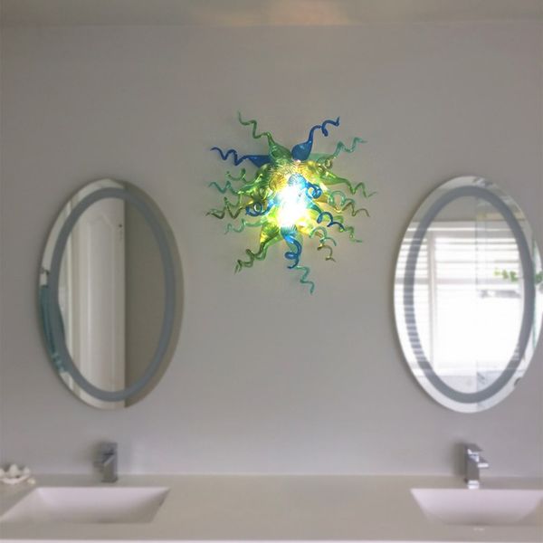 Lampes murales main verre lumière salle de bains éclairage intérieur ampoules LED chambre lampe de chevet salon balcon allée applique murale 24 pouces