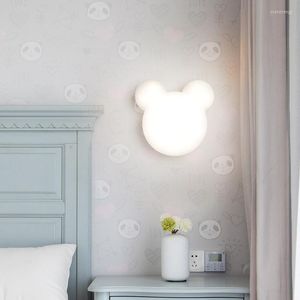 Muurlampen indoor lamp schattig beren slaapkamer bedkamer bedekken creatieve led kinderkamer boy girl warm