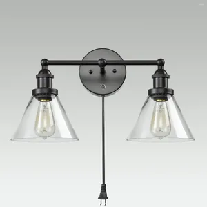 Wandlampen Industriële Blaker Loft Retro Lamp Met Glazen Bol Armaturen Home Verlichting Voor Bar Koffie Winkel Hangende Kroonluchter