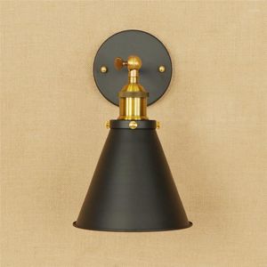 Lampes murales industrielles Vintage LED fer réglable lampe de chambre noir Loft lumières antiques applique déco maison Lampara Pared