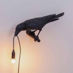 Wandlampen Italiaanse vogellamp LED DIEREN Raven meubels lichte sconce woonkamer slaapkamer bedkamer bed huis decorwall197s