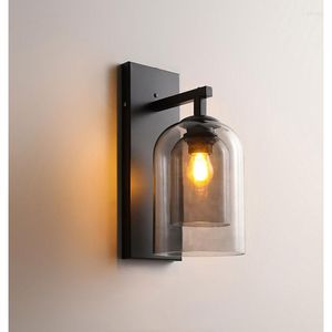 Wandlampen Iwp Vintage Veranda Licht LED Handgemaakt Glas Minimalistische Schans Woonkamer Slaapkamer Studie Gangpad Cafe Postmodern