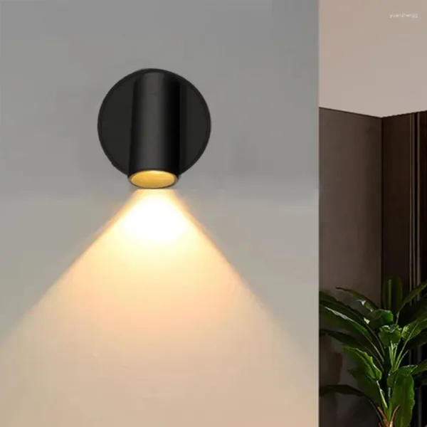 Lampes murales LED Lampe tactile interrupteur USB rechargeable de nuit sans fil Magné de fil pour l'éclairage intérieur de chambre à coucher de chambre à coucher