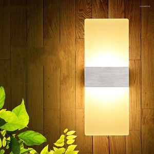 Lámparas de pared LED Light-up Down Cube Indoor Outdoor Sconce Lighting Lamp Fixture Decor