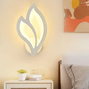 Lampes murales LED modernes pour chambre à coucher, décoration de chevet, cuisine intérieure, salle à manger, couloir, acrylique Simple, éclairage à usage domestique
