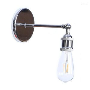 Wandlampen LED Zilver Retro Vintage Antieke Lamp Naast Slaapkamer Badkamer Loft Stijl Industriële Verlichtingsarmaturen Woonkamer