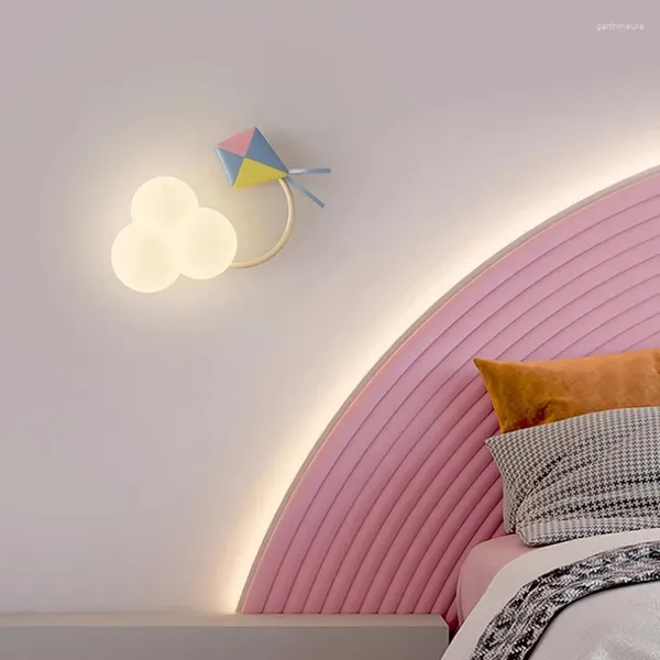 Lampes murales LED BLANC Cloud mignon la lampe de chambre pour enfants minimaliste Minimaliste Princesse moderne Petite fille Boy Boy Bedroom Lights