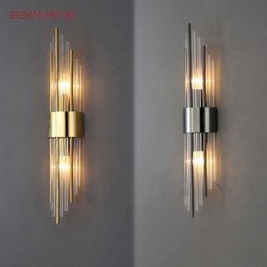 Lámparas de pared Luz Lámpara de pared de lujo Moderna LED Luz de pared de oro Iluminación interior Aplique de pared Decoración para el hogar para sala de estar Dormitorio Escaleras de noche G230523