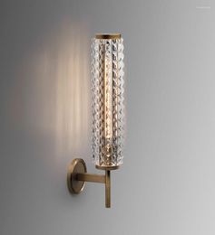 Wandlampen Lichter Luxus Dekor LED Alle Kupfer Glas Mais geformt Villa Gang Studie Wohnzimmer Lampe für Schlafzimmer Nachttisch