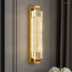 Wandlampen Woonkamer TV Achtergrond Bubble Crystal Light Luxe El Sales Kantoor Gang Gangpad Lamp Slaapkamer Decoratie