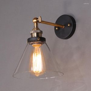 Wandlampen Loft Vintage Industriële Edison Helder Glas Blaker Magazijn Verlichtingsarmaturen E27 110 V/220 V Nachtkastje Verlichting