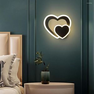 Wandlampen Lange lamp Retro blauw lichte spiegel voor slaapkamerbedkop Luminaire applique LED -schakelaar
