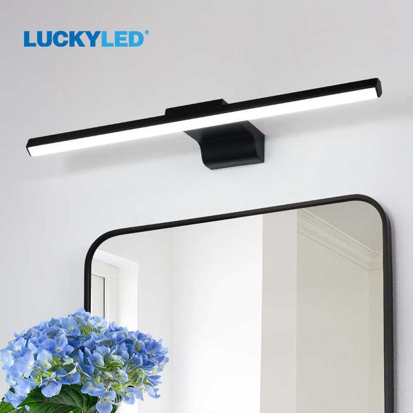 Lámparas de pared LUCKYLED Led Baño Luz Espejo Lámpara de pared 8W 12W AC85-265V Montaje en pared Lámparas de pared modernas para sala de estar Dormitorio G230523