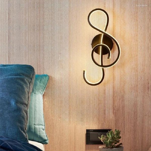 Lampes murales Lukloy lampe à LED moderne décorative créative blanche Lumière Light Chambre de chevet Nordic Living Room Asle