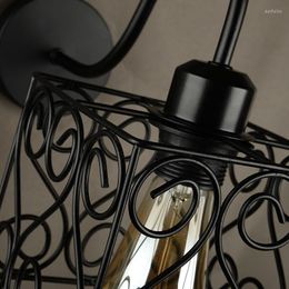 Appliques Luminaria Led Décor Moderne Noir Éclairage Extérieur Merdiven Antique Salle De Bains Bougie Lampe