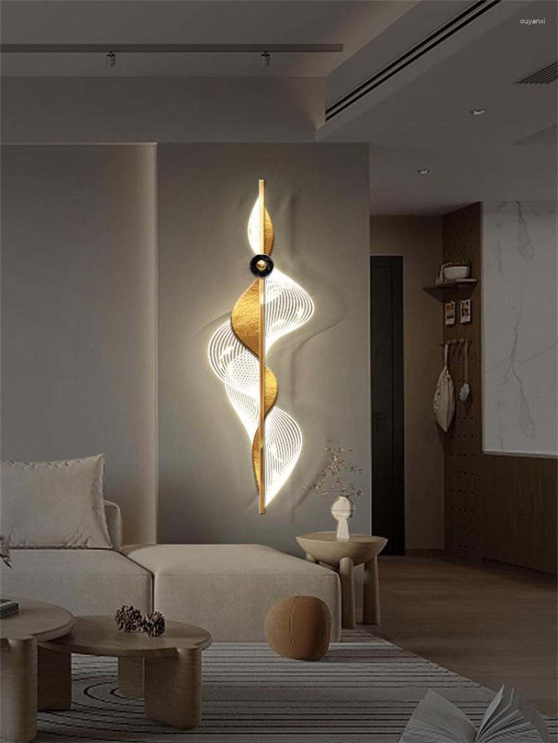 Lâmpadas de parede decoração de luxo led pintura sala de estar quarto humor luz com plug estudo corredor arandelas luzes iluminação
